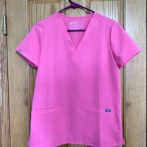 Figs casma Neon pink scrub top